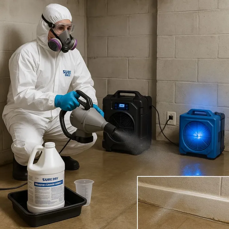 Sanitization and Odor Removal process in San Antonio Heights, CA